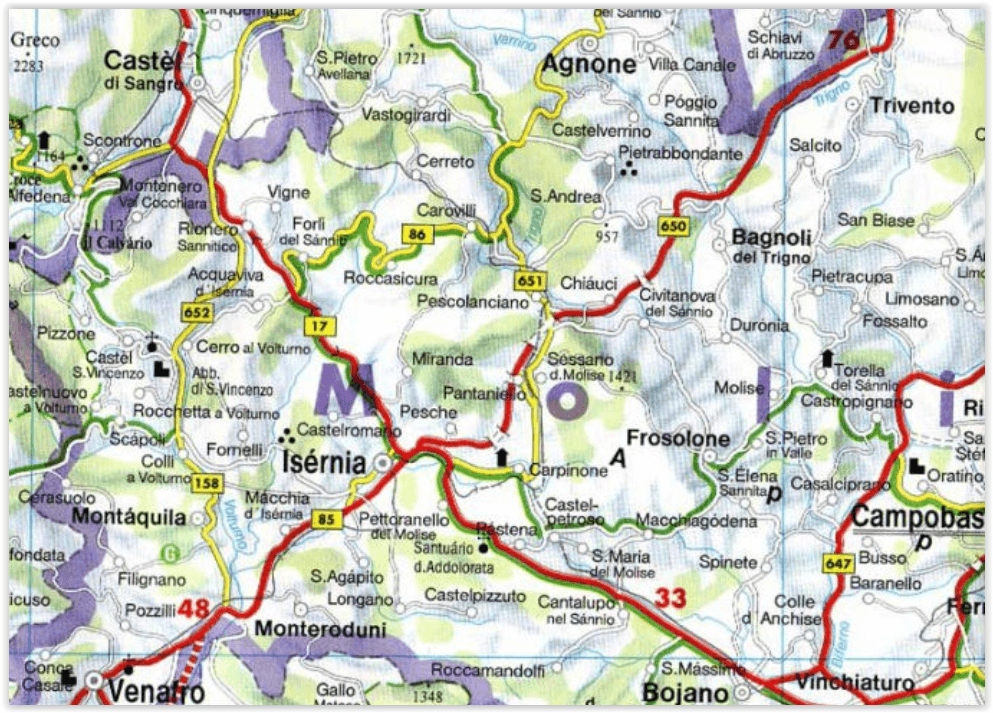 Landkaart Wegenkaart Italië Zuid - Freytag & Berndt
