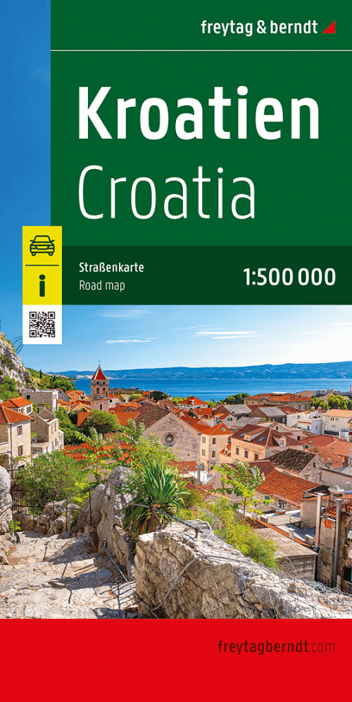 Landkaart Wegenkaart Kroatië - Freytag & Berndt