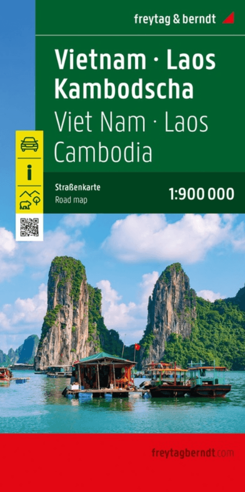 Landkaart Wegenkaart Vietnam, Laos & Cambodia - Freytag & Berndt