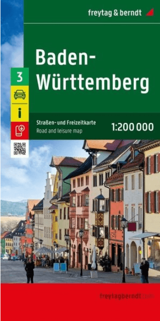 Landkaart Wegenkaart 3 Baden-Württemberg - Freytag & Berndt