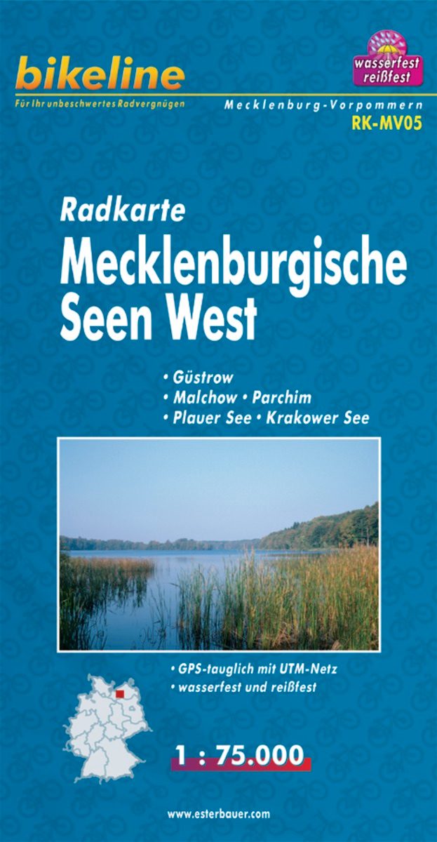 Fietstourkaart Mecklenburgische Seen West - Estenbauer