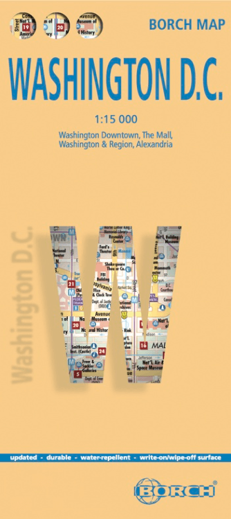 Stadskaart plattegrond Washington DC USA - Borch