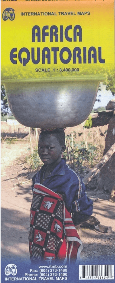 Landkaart Wegenkaart Afrika Equatoriaal - ITMB