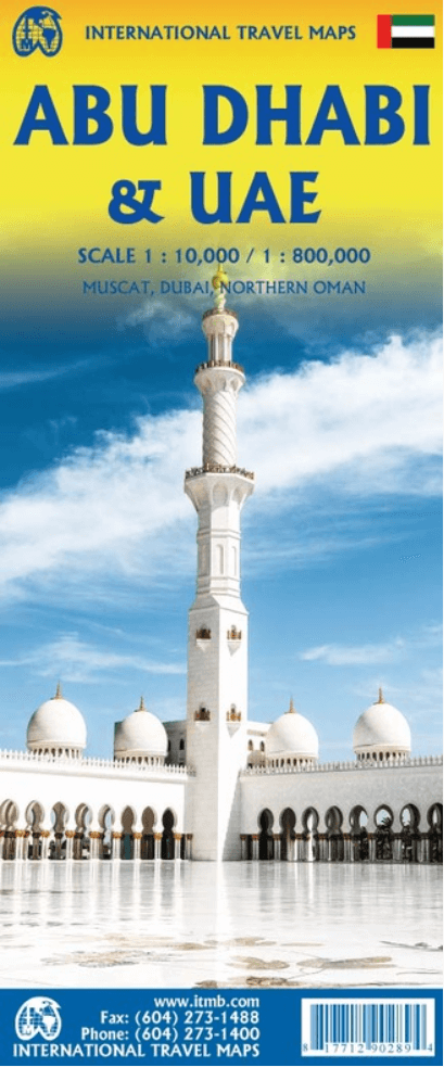 Landkaart Wegenkaart Abu Dhabi & V.A.E - ITMB