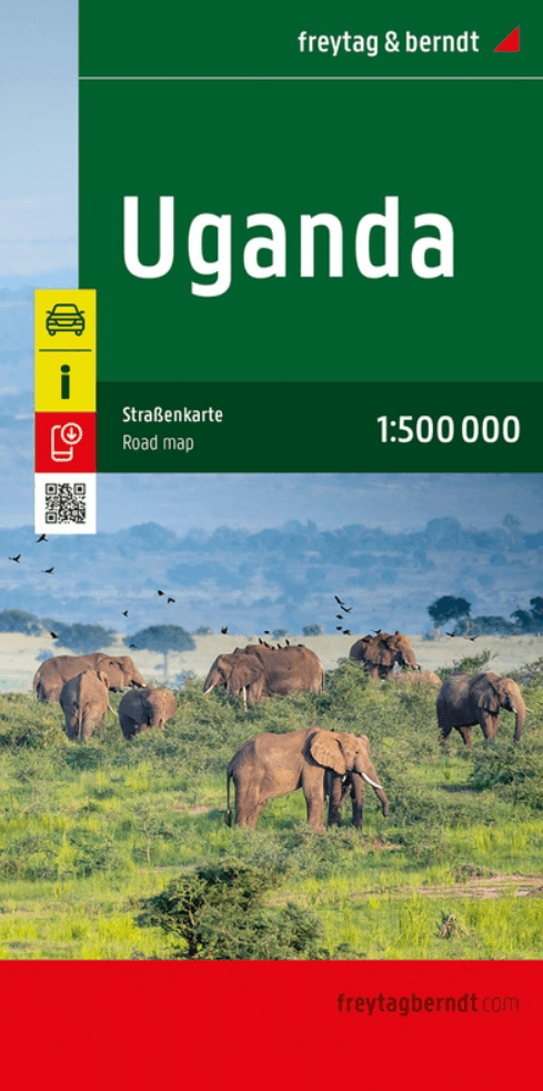 Landkaart Wegenkaart Uganda - Freytag & Berndt