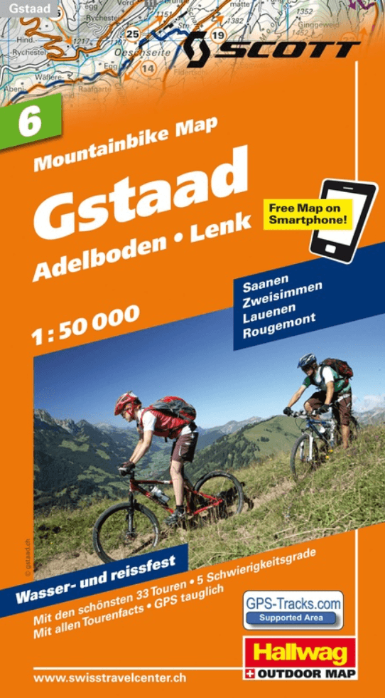 Mountainbike kaart 06 Gstaad, Adelboden & Lenk - Hallwag