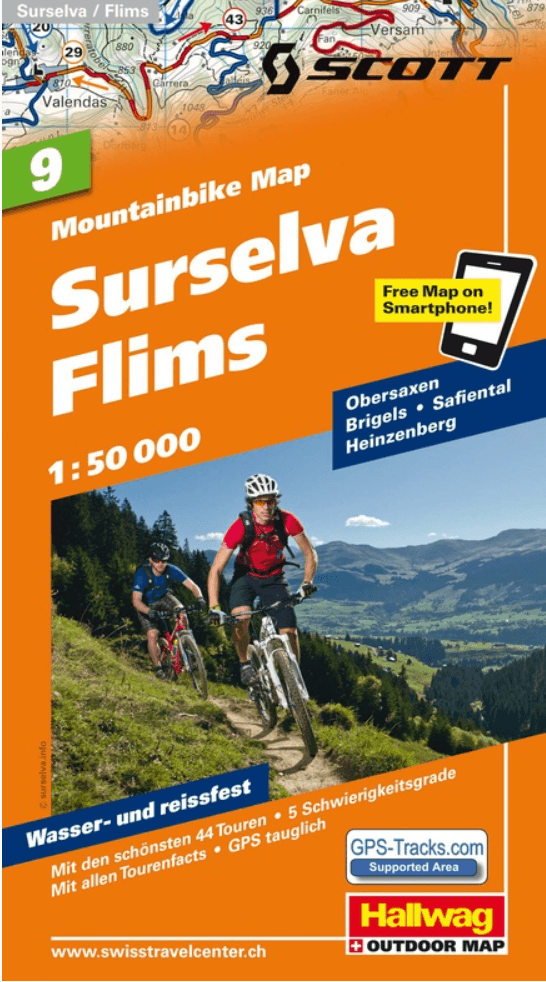 Mountainbike kaart 09 Surselva & Flims - Hallwag
