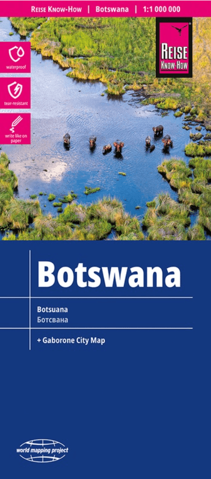 Landkaart Wegenkaart Botswana - Reise Know-How