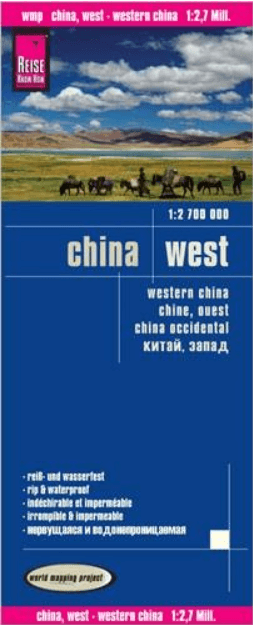 Landkaart Wegenkaart 3 China West - Reise Know-How Verlag