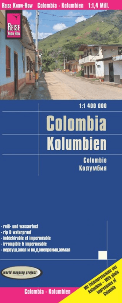 Landkaart Wegenkaart Colombië - Reise Know-How Verlag