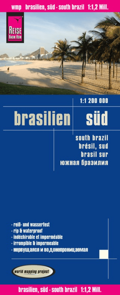Landkaart Wegenkaart Zuidelijk Brazilië - Reise Know-How
