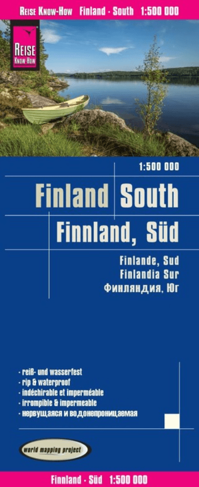 Landkaart Wegenkaart Finland Zuid - Reise Know-How Verlag