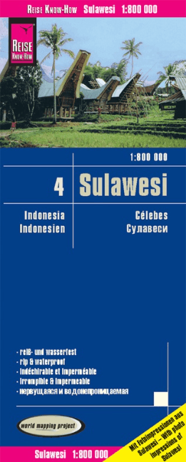 Landkaart Wegenkaart 4 Sulawesi Indonesië - Reise Know-how
