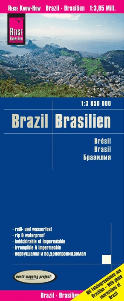 Landkaart Wegenkaart Brazilië - Reise Know-How