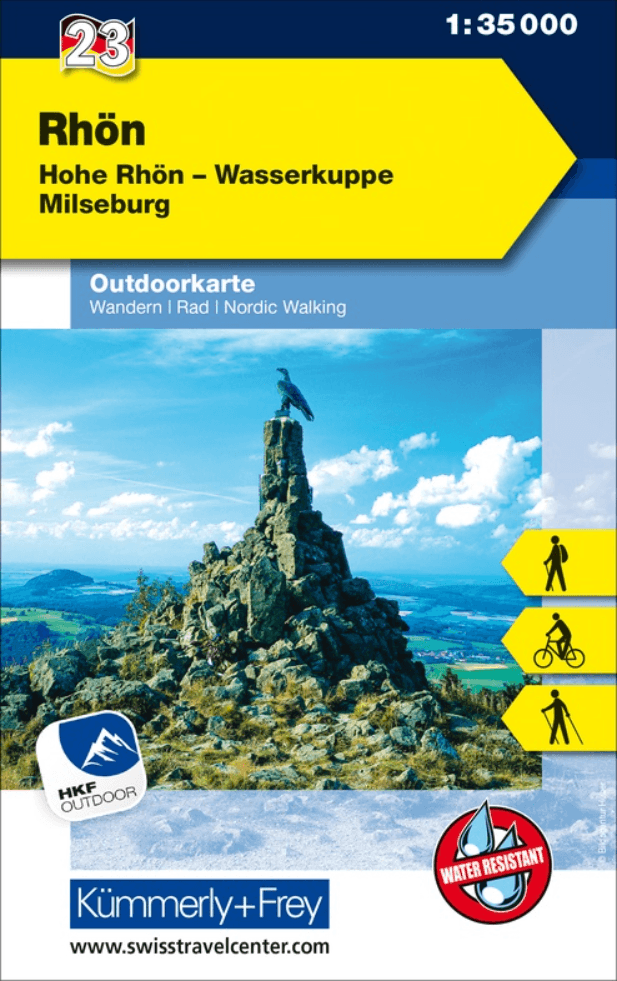 Wandelkaart Outdoorkaart 22 Rhön - K&F