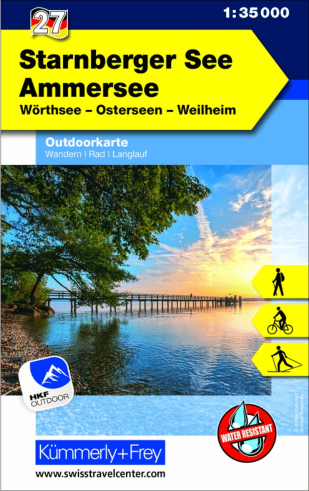 Wandelkaart Outdoorkaart 27 Starnberger See & Ammersee - K&F