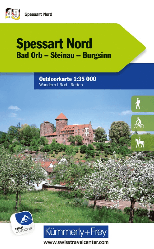 Wandelkaart Outdoorkaart 49 Spessart Noord - K&F