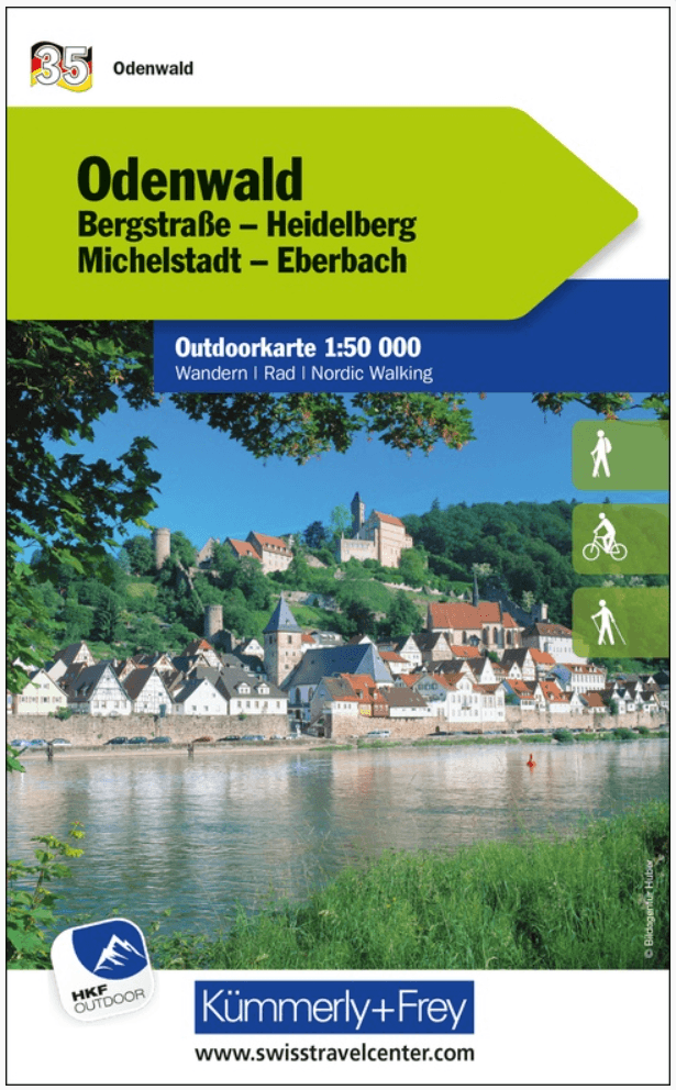 Wandelkaart Outdoorkaart 35 Odenwald - K&F