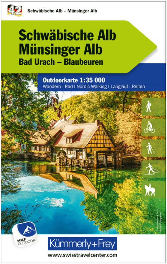 Wandelkaart Outdoorkaart 42 Schwäbische Alb- Münsinger Alb - K&F