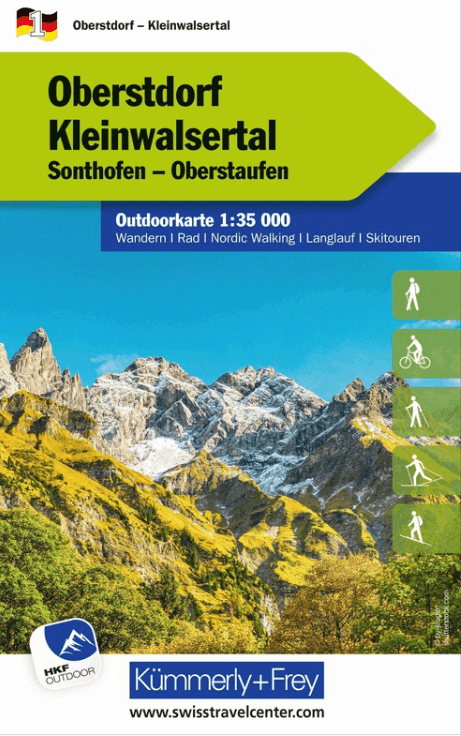 Wandelkaart Outdoorkarte 01 Oberstdorf - Kleinwalsertal - K&F