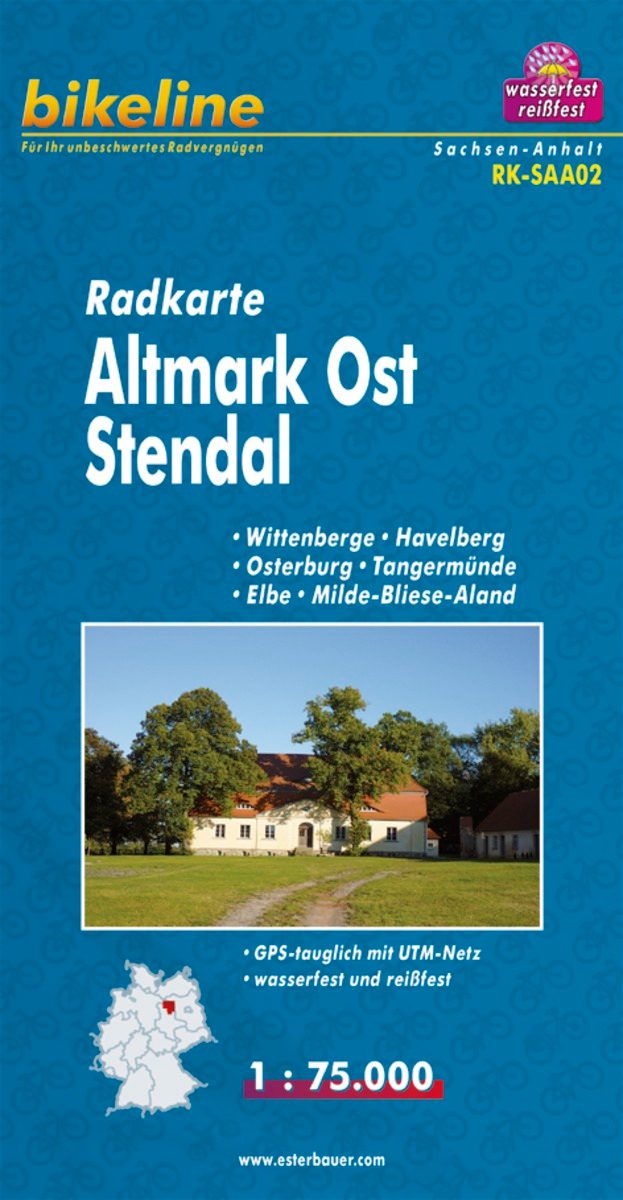 Fietstourkaart Altmark Ost - Stendal - Estenbauer