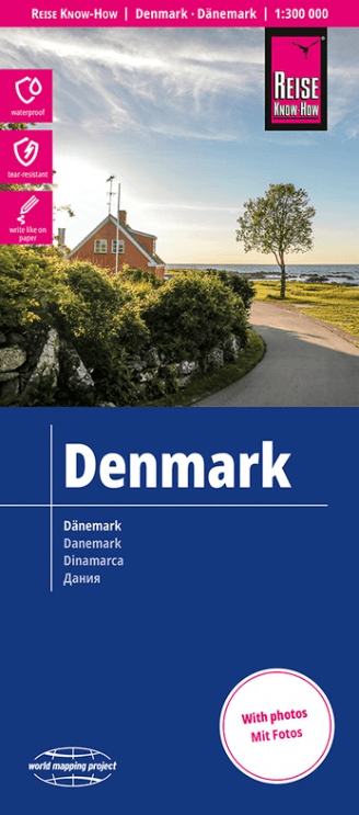 Landkaart Wegenkaart Denemarken - Reise Know-How Verlag