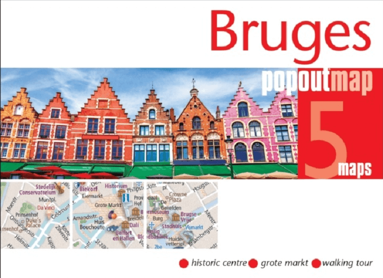Stadskaart Plattegrond Popout map Brugge - Heartwood Publ.