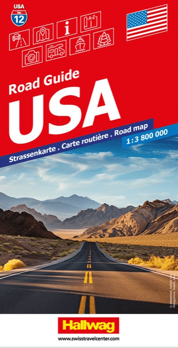 Wegenkaart Road Map 12 USA (Complete) - Hallwag