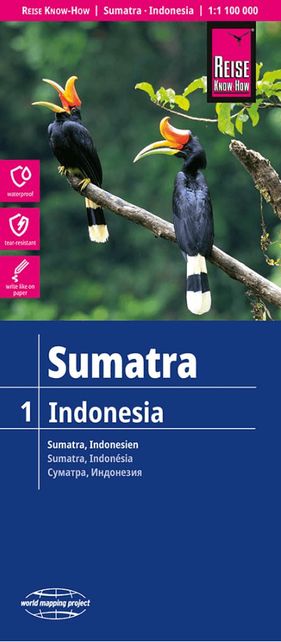 Landkaart Wegenkaart 1 Sumatra Indonesië - Reise Know-How Verlag