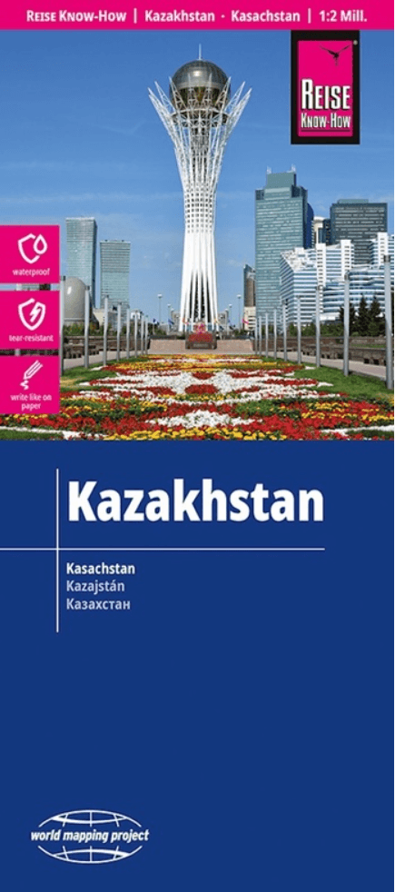 Landkaart Wegenkaart Kazachstan - Reise Know-How