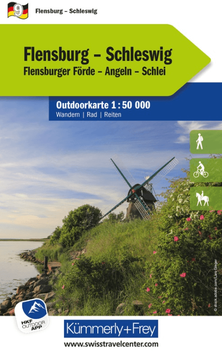 Wandelkaart Outdoorkaart 09 Flensburg & Schleswig - K&F