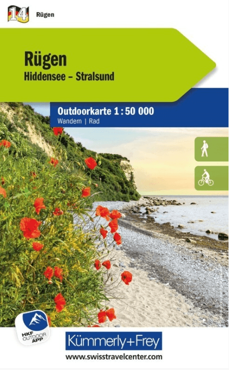 Wandelkaart Outdoorkaart 14 Rügen - K&F