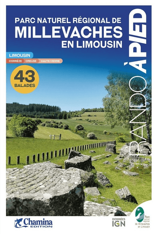 Wandelgids PNR de Millevaches à pied en Limousin - Ed. Chamina