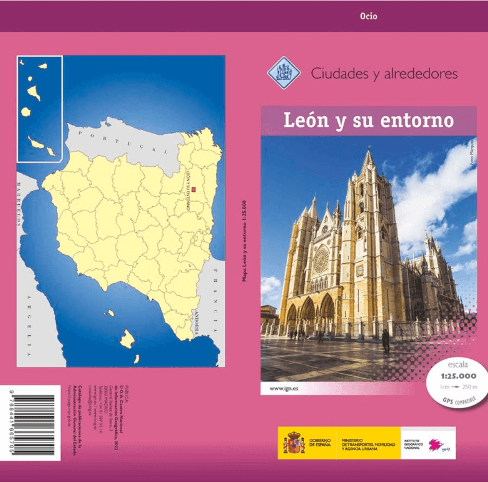 Stadsplattegrond León y su entorno especial - CNIG
