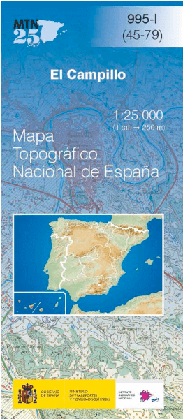 Wandelkaart 000995.1 El Campillo, Huelva, Andalusië Spanje - CNIG