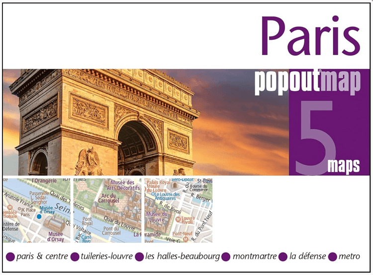 Stadsplattegrond Popout Map Paris Parijs - Heartwood Publ.