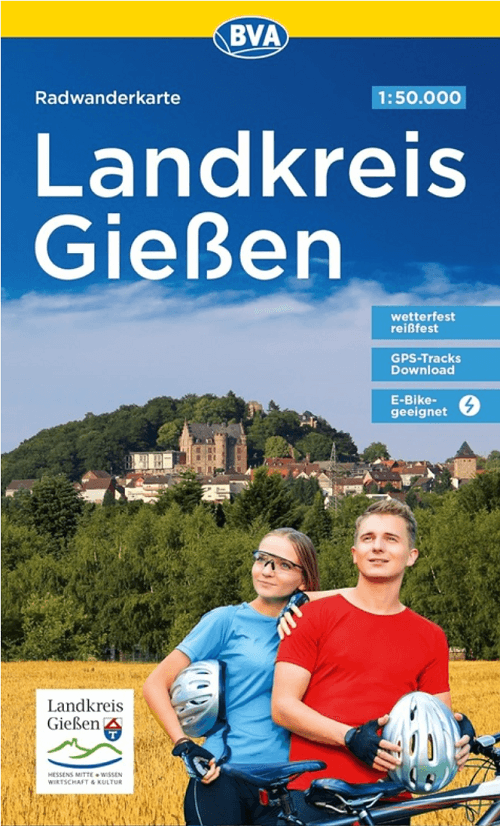 Fietskaart ADFC Regionalkarte Radwanderkarte Landkreis Gießen - ADFC