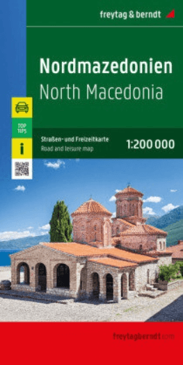 Landkaart Wegenkaart Noord Macedonië T10 - F&B