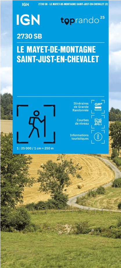 Wandelkaart 2730 SB Le Mayet-de-Montagne & St-just-en-Chevalet