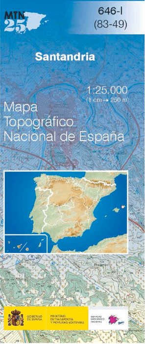 Wandelkaart 000646.1 Santandria, Menorca, Balearen Spanje