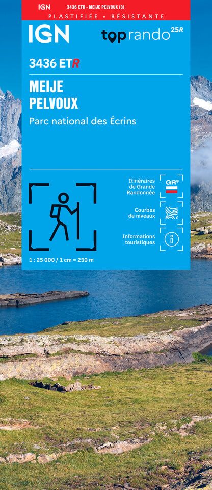 Wandelkaart 3436 ET(R) La Meije, Pelvoux & PN des Ecrins - IGN