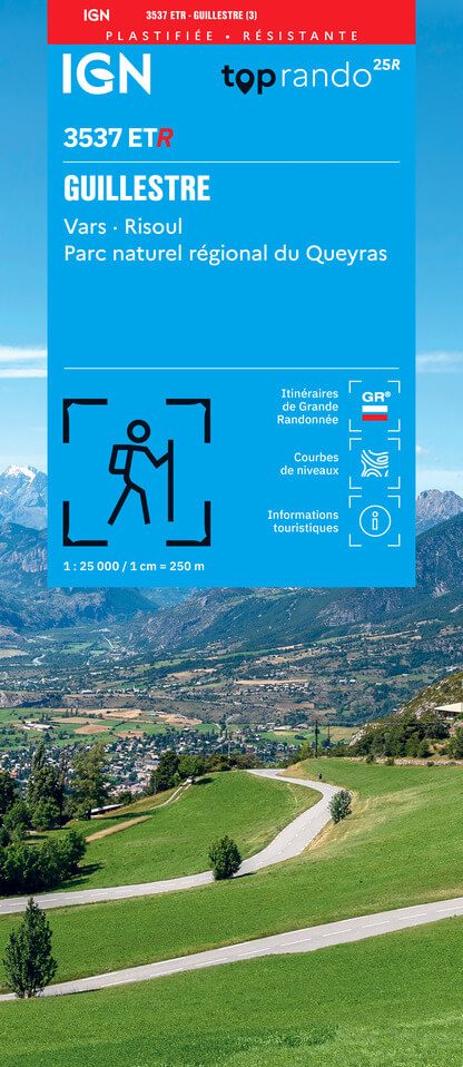 Wandelkaart 3537 ET(R) Guillestre, Vars Risoul, PNR Queyras - IGN