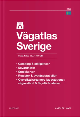 Wegenatlas Zweden 2026 - Kartförlaget