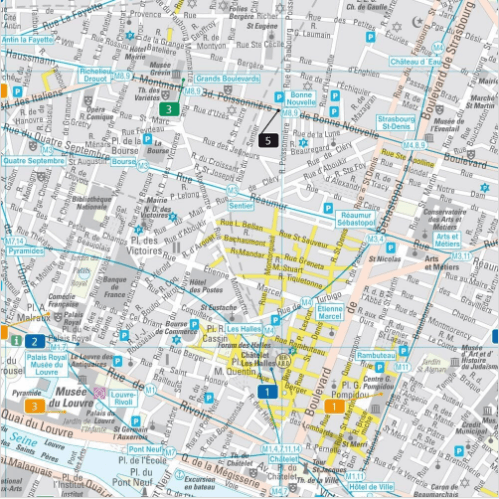 Stadskaart Plattegrond Parijs - Freytag & Berndt