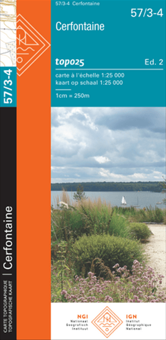 TOPO Wandelkaart 57/3-4 Cerfontaine - NGI