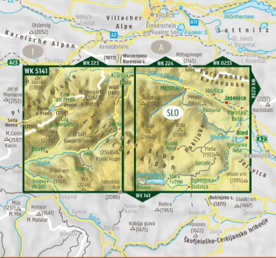 Wandelkaart Triglav National Park - Freytag & Berndt