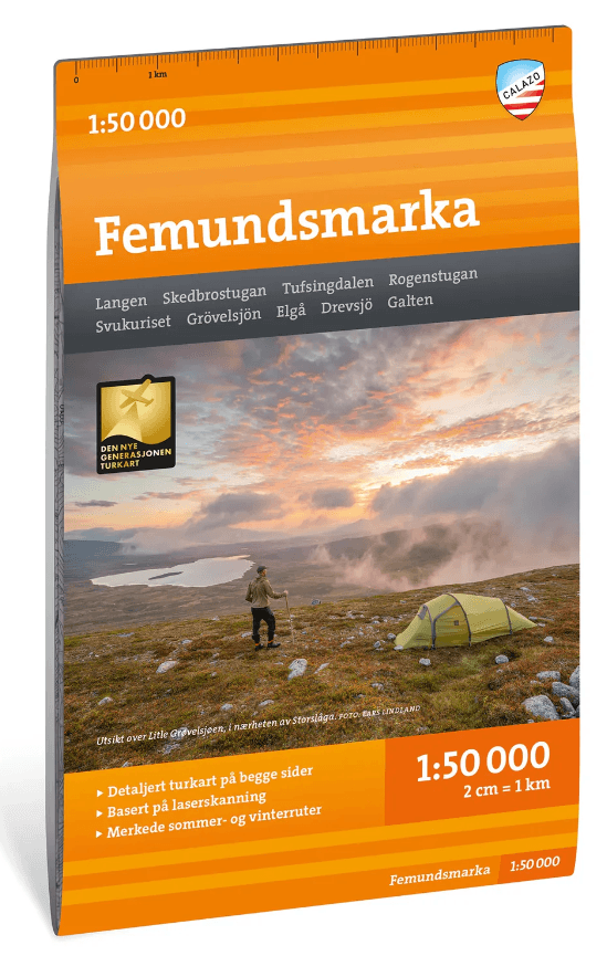 Wandelkaart Tourkaart 065 Femundsmarka National Park - Calazo