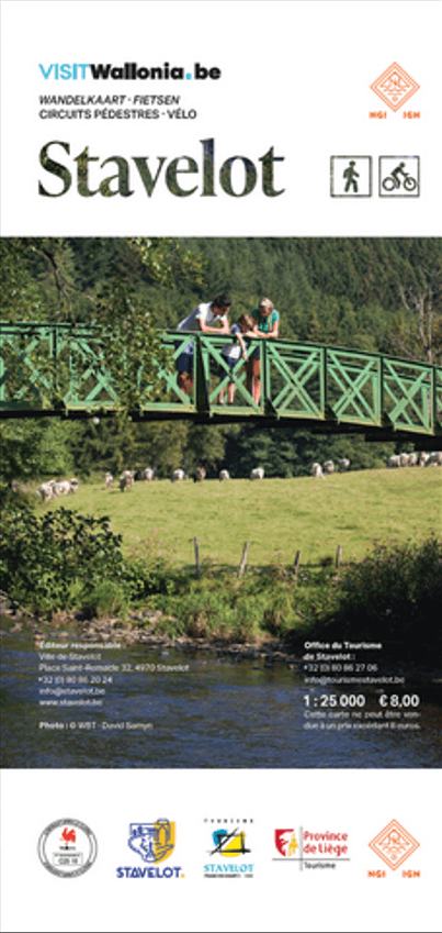Wandelkaart Stavelot, Francorchamps & Coo - NGI