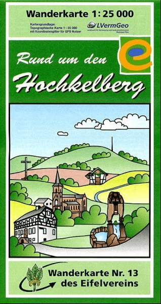 Wandelkaart 13 Rund um den Hochkelberg Vulkaneifel - Eifelverein