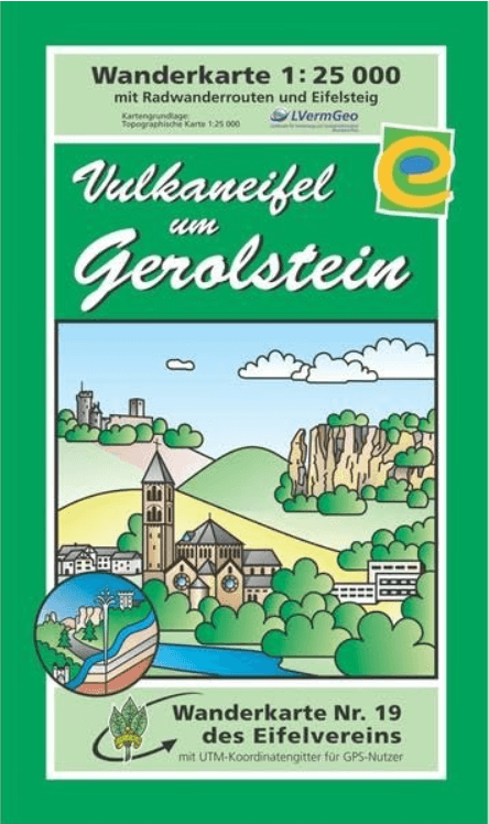 Wandelkaart 19 Vulkaneifel um Gerolstein - Eifelverein